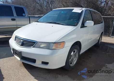2000 Honda Odyssey Ex z USA, uszkodzony, nr VIN 2HKRL1862YH528814
